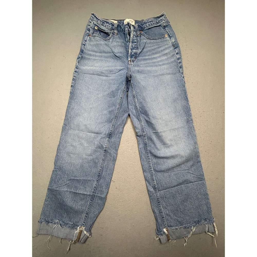 Universal Thread Highest Straight Ankle Jeans Denim Blue 8/R W29 Womens